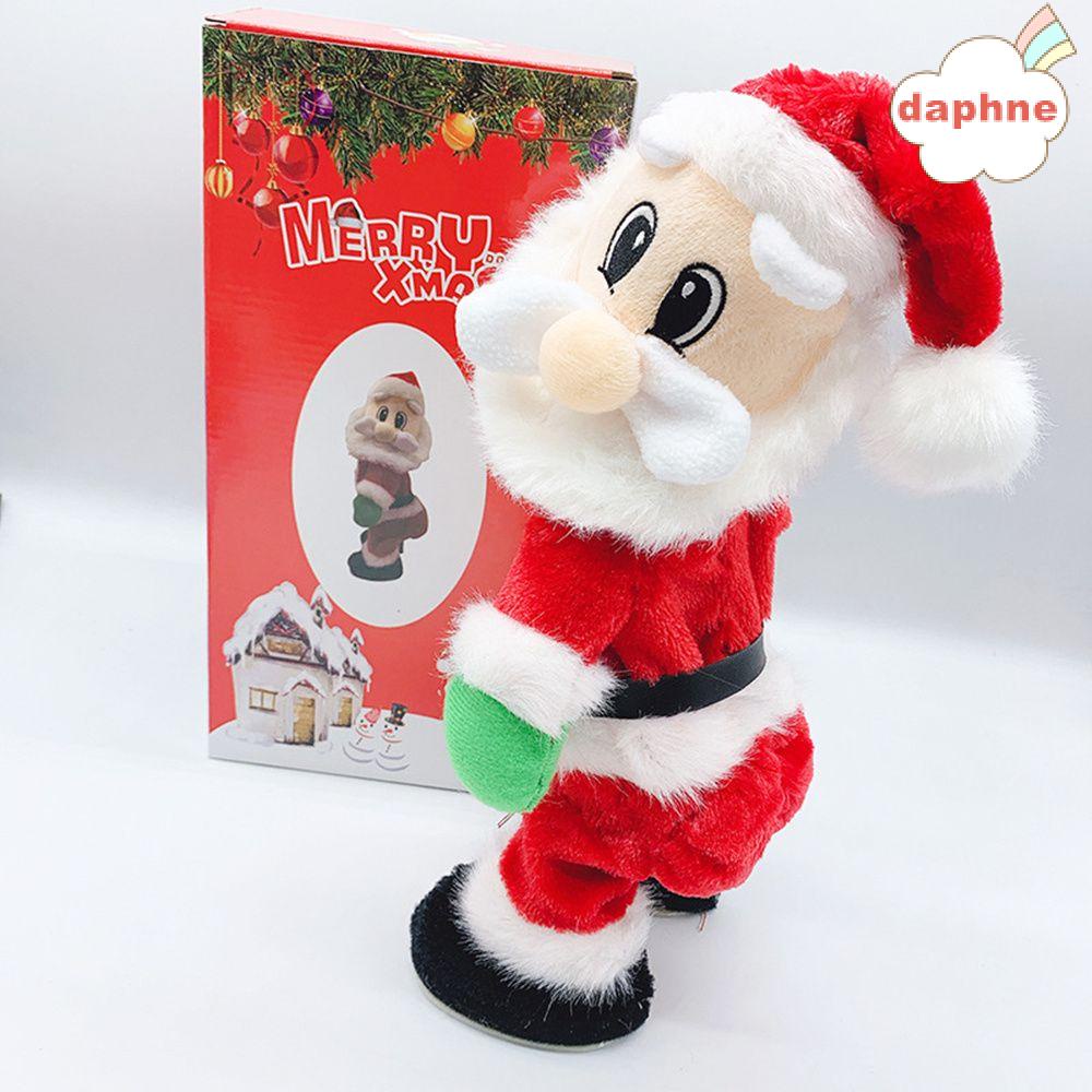 Daphne New Electric Butt Shaking Cute Singing Dancing Santa Claus Twerking Santa Claus Toy Plush 7956