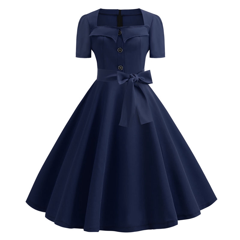 Women Summer Dress Elegant Retro Vintage 50s 60s Robe Rockabilly Swing Pinup Dresses Casual Plus Size Red Party Vestidos Shopee Philippines