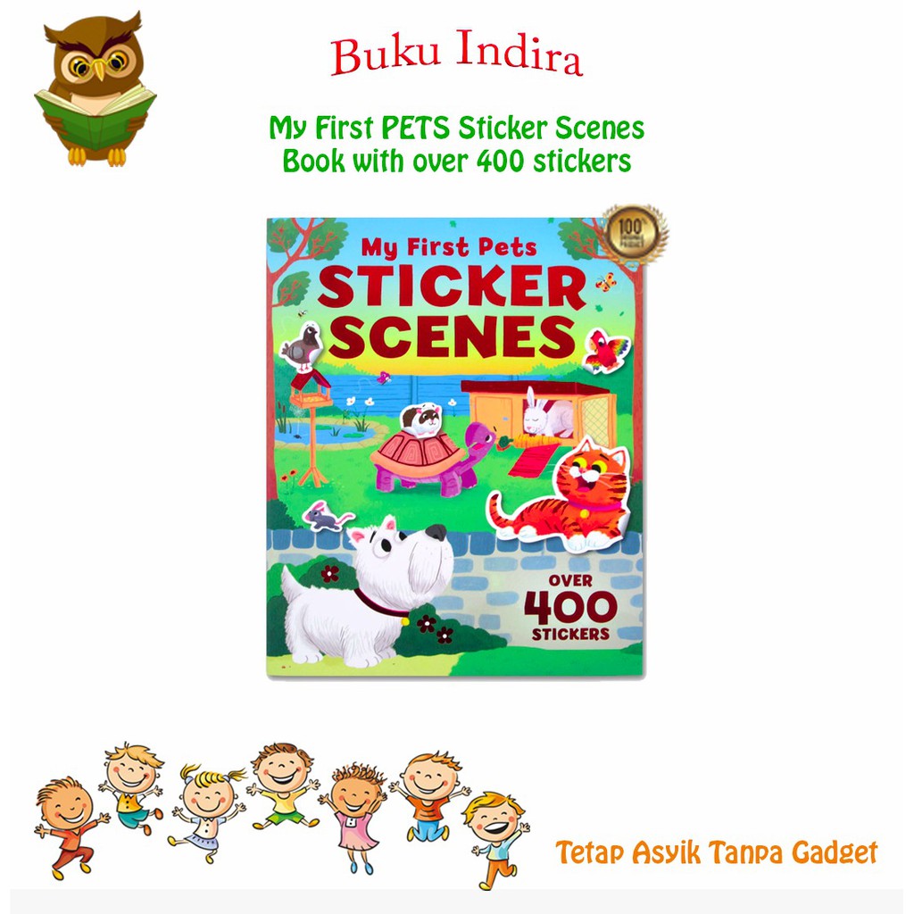 Imported Children's Book My First PETS Sticker Scenes Book with over ...
