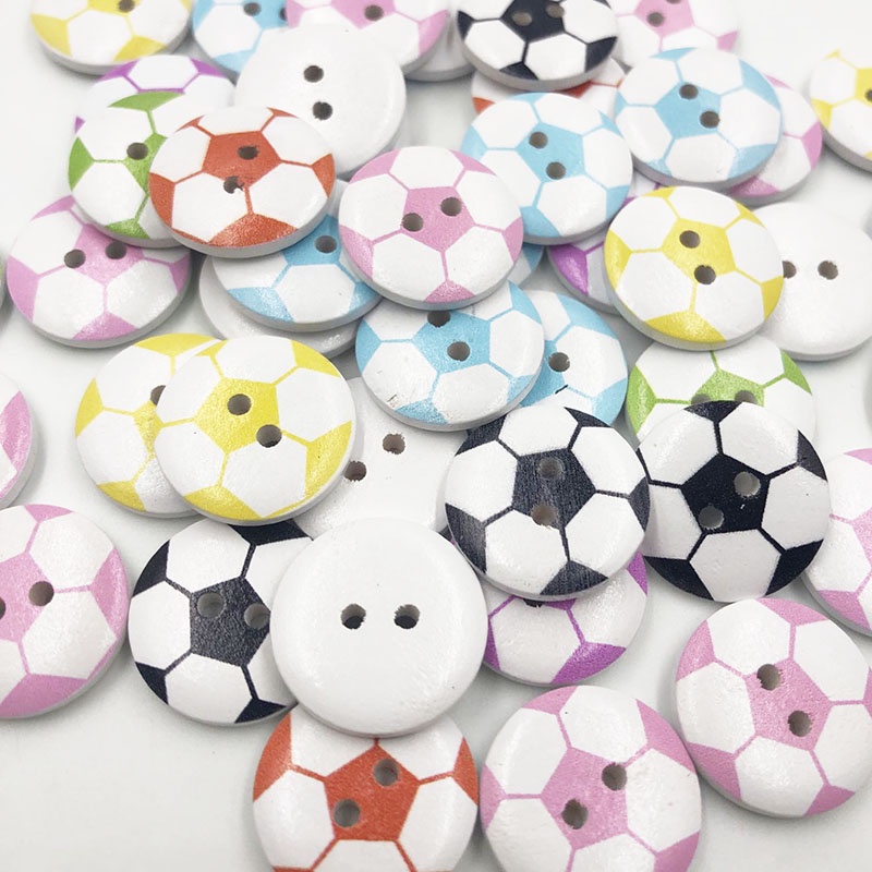 New 50pcs Ball Wood Buttons 20mm Sewing Craft Mix Lots WB709 | Shopee ...