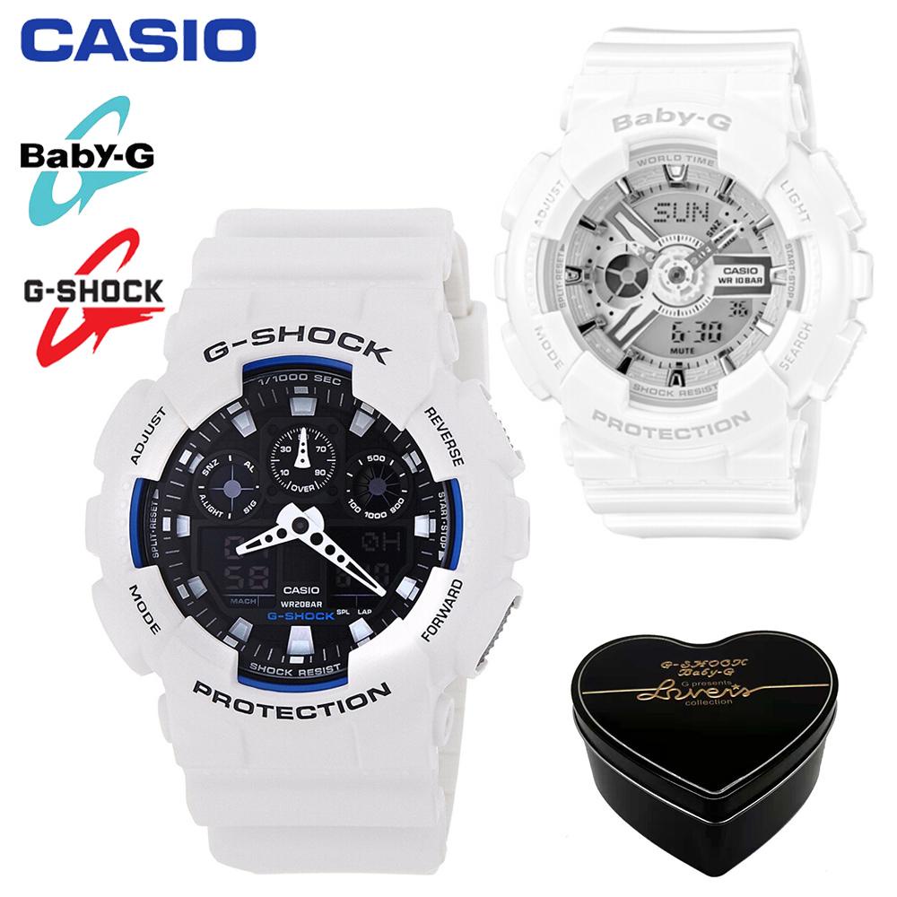 Original BabyG GShock GA100 BA110 Men Women Couple Set Sport Watch