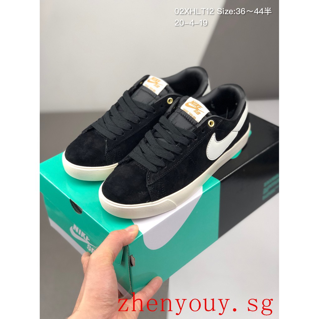 Nike sb zoom blazer low gt black on sale sail