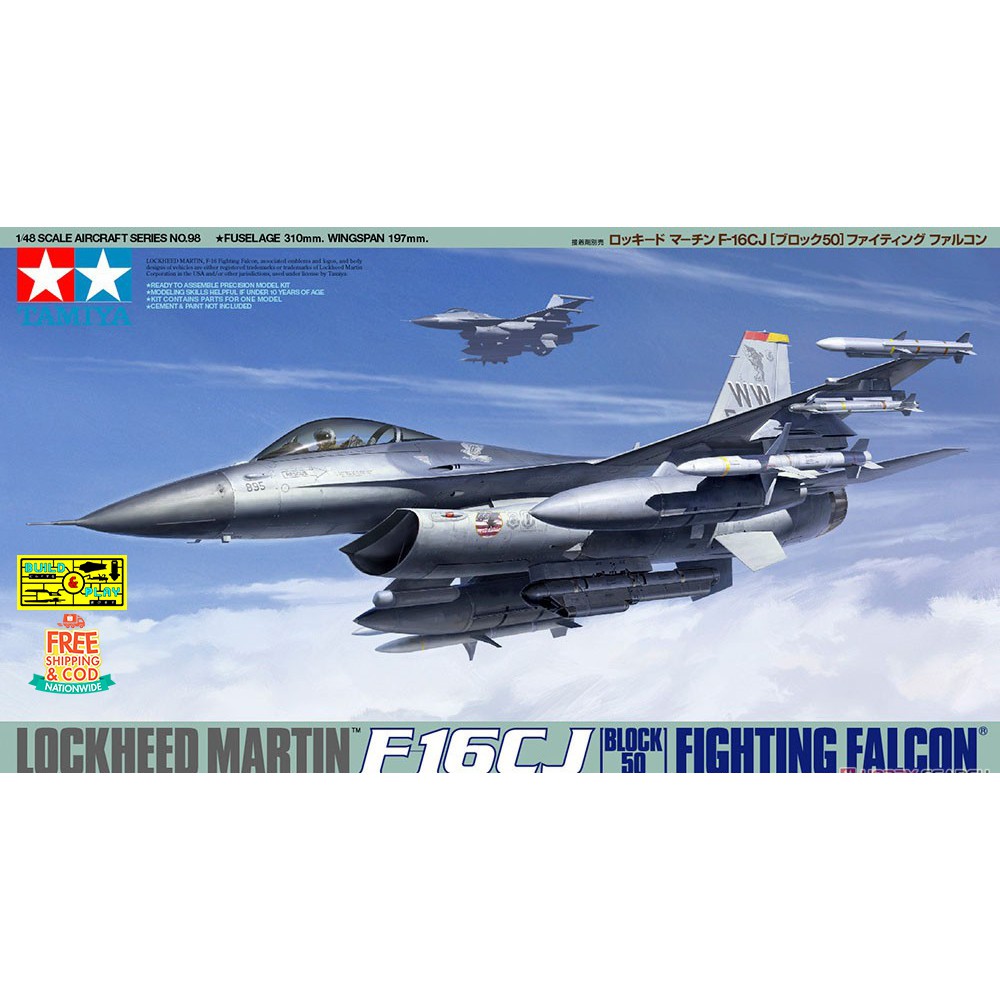 Lockheed Martin F-16CJ [Block 50] Fighting Falcon 1/48 Scale | Shopee ...