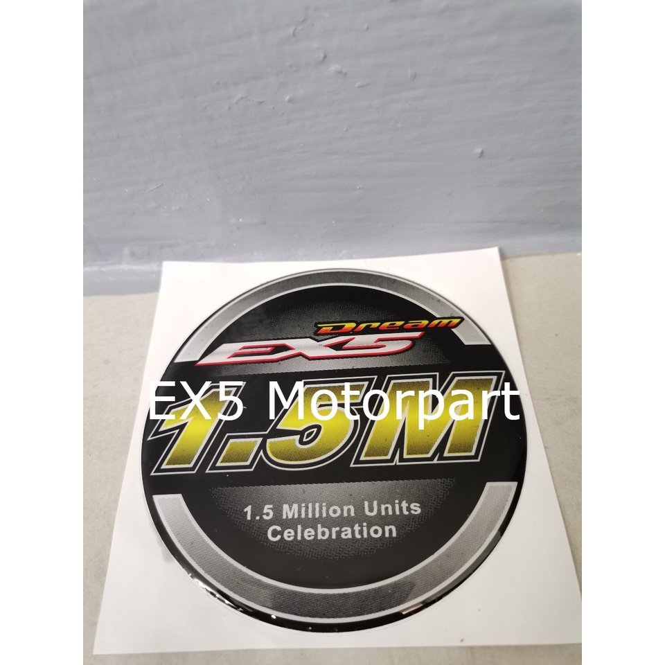 1.5MILLION 1.5 M EX5 DREAM STICKER STIKER 30TH ANNIVERSARY HONDA EX5 ...