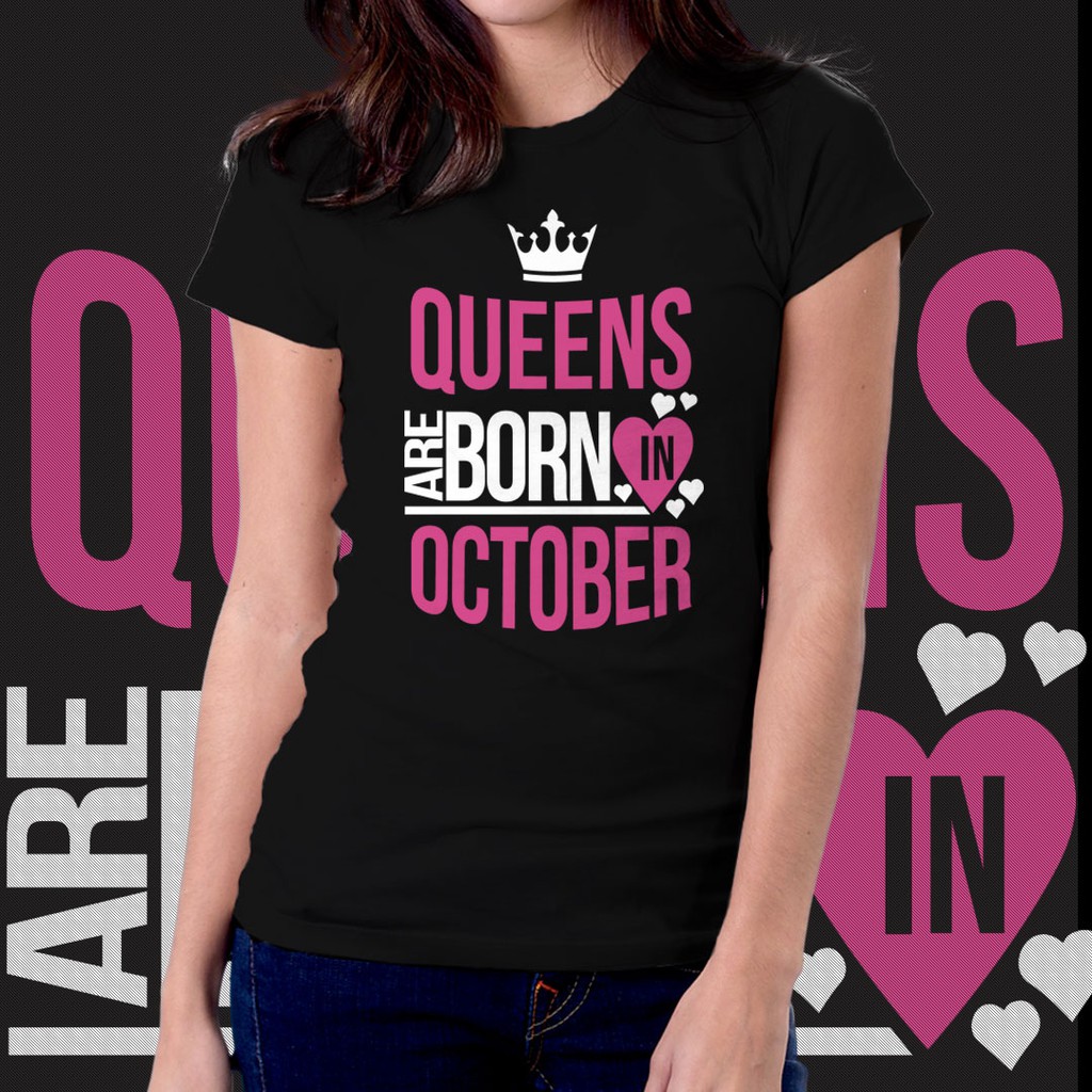 Queens are born hot sale in october ring