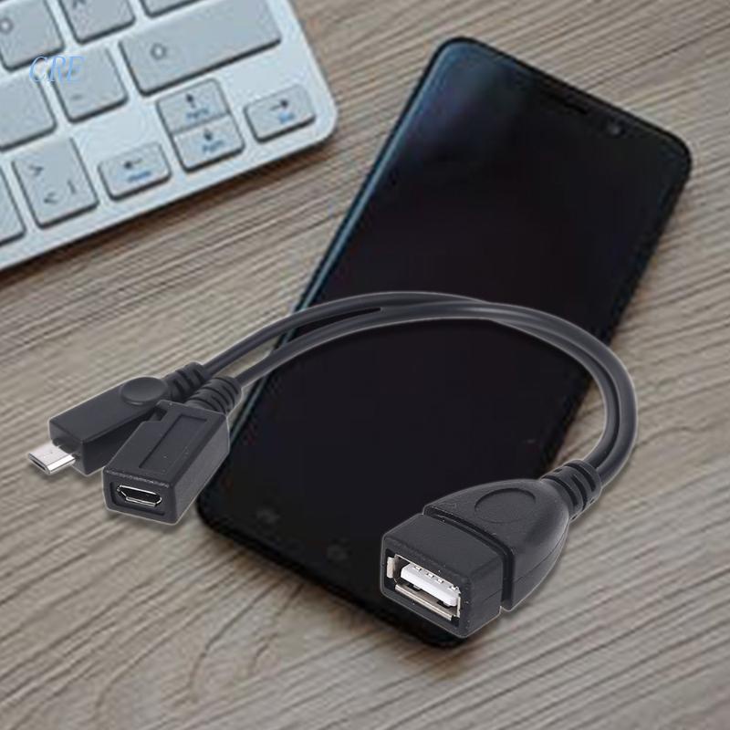 Micro USB to USB 2.0 OTG Adapter Cable for Fire TV Mobile Phone Tablet ...