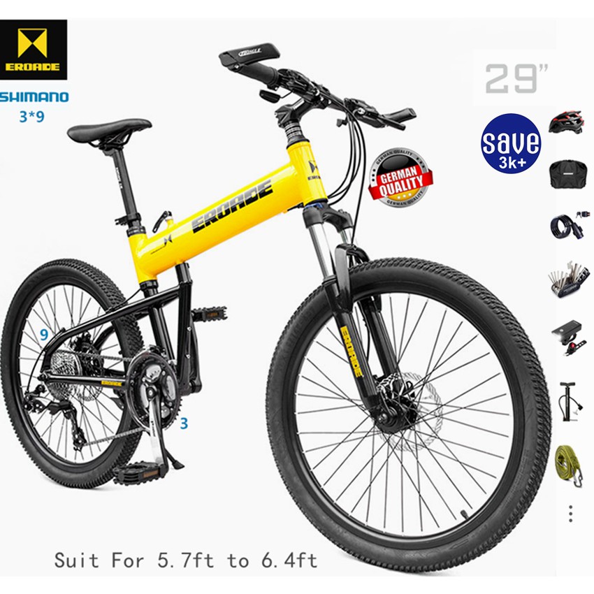 Shimano folding mountain clearance bike