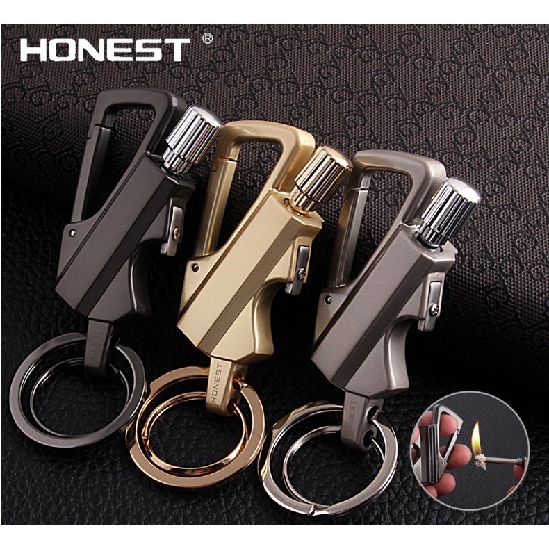 Lighter Matches Style Multifunction Metal Keychain Bottle Collectible