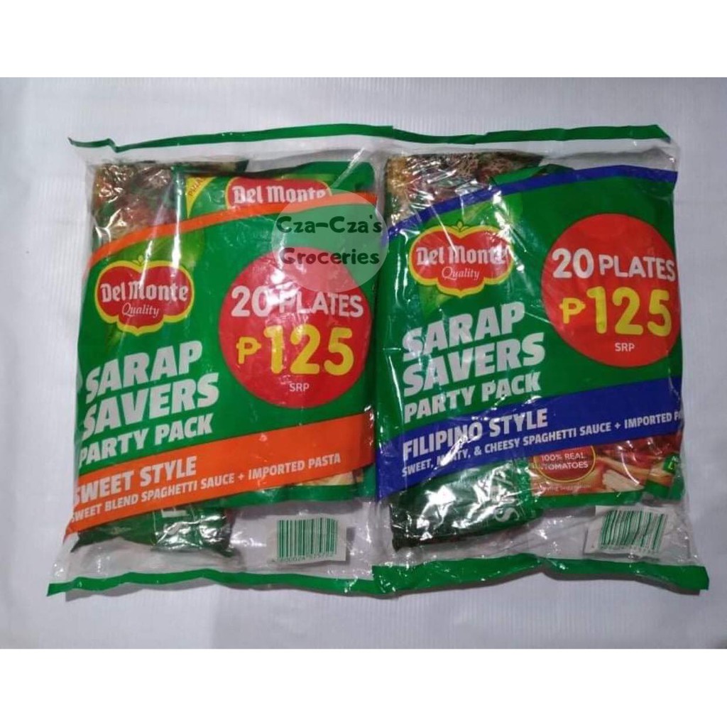 Del Monte Pasta and Spaghetti Sauce Party Pack (Can make 20 Plates) |  Shopee Philippines