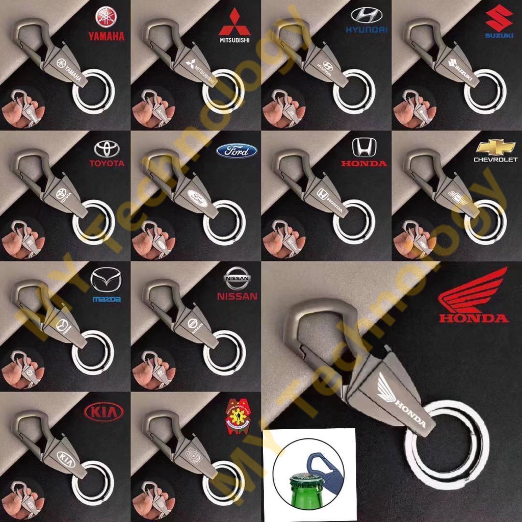 【Bottle Opener Keychain】New Creative Alloy Meta keychain with logo for ...
