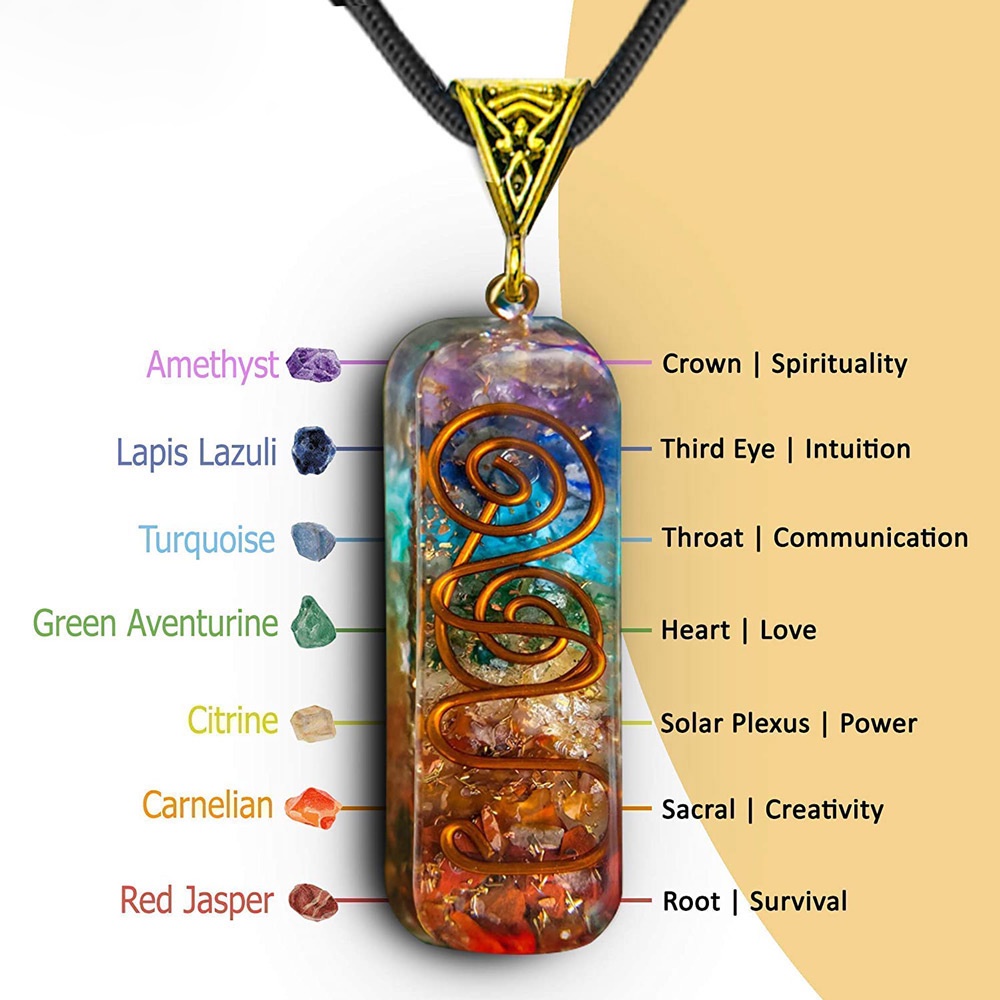 1PC Colorful Stone Pendant Retro Reiki Healing Energy Crystal Pendant Natural Stone for Yoga Meditation Spiritual 7 Chakra Jewelry Neckalce Amulet Shopee Philippines