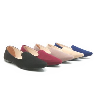 HITAM Unique Flat Shoes AGNES FS31 Black Blue Gray Maroon Cream ...