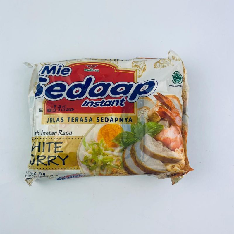 Mi Sedap White Curry Instant Noodle With Curry Sauce Shopee Philippines