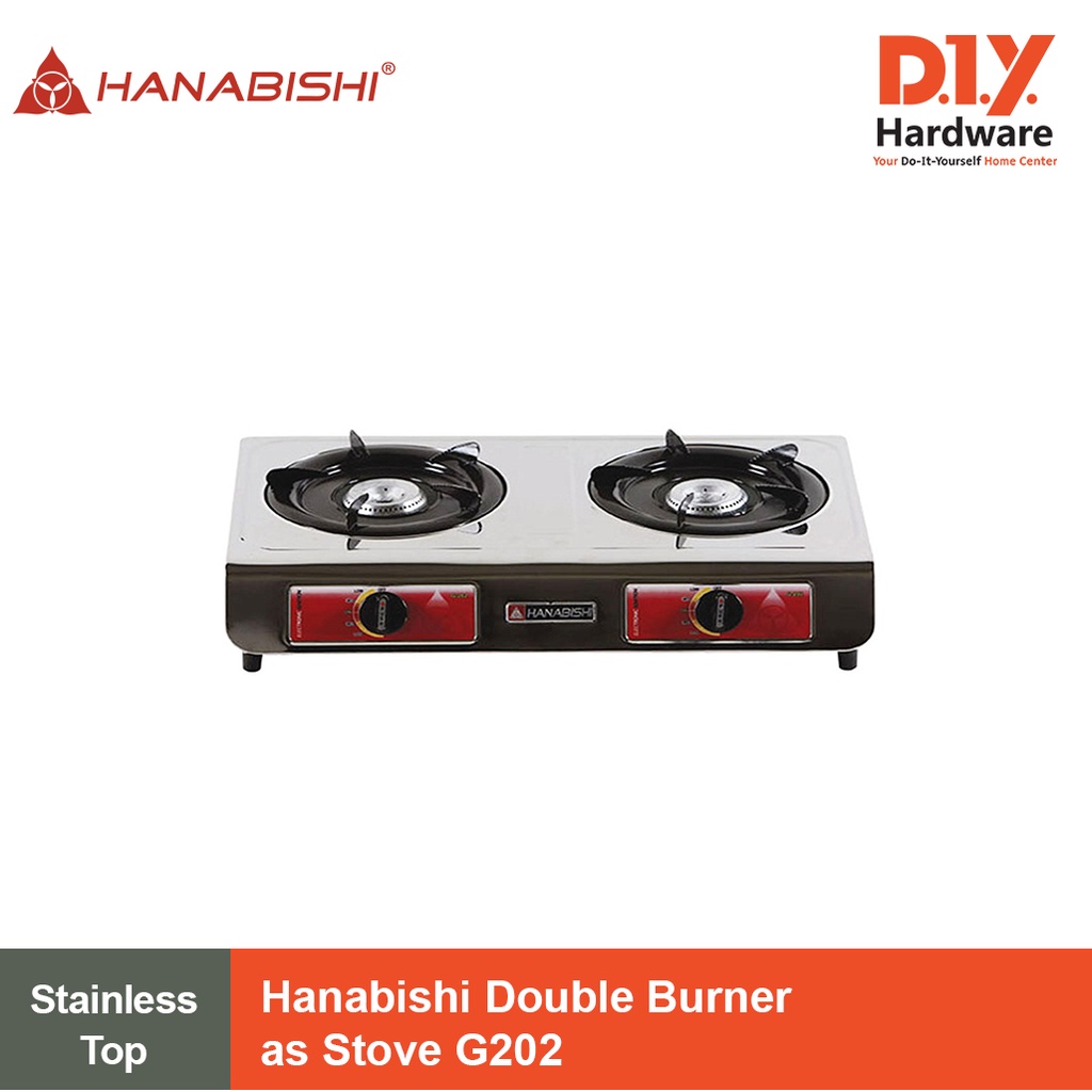 Hanabishi Double Burner Gas Stove G202 Shopee Philippines
