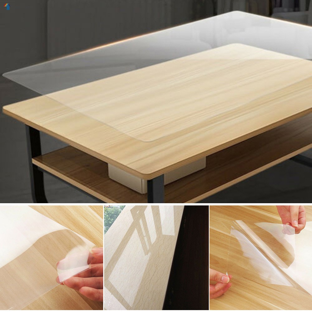 Transparent Protective Film Furniture Surface Protector Desk Table Anti ...