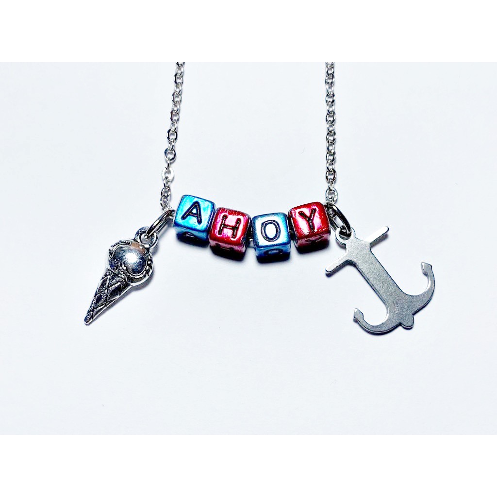 Scoops Ahoy Necklace inspired by Stranger Things Scoops Troop Steve
