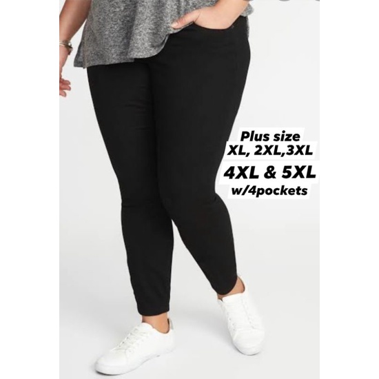 PLUS SIZE JEGGINGS with 4pockets (LEGGINGS NA MAKAPAL)