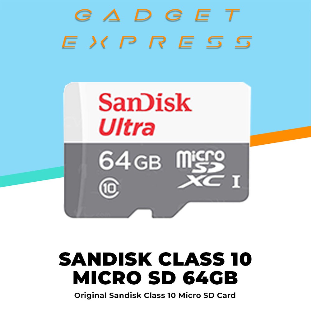 Sandisk 64GB SD Card Class 10 Authentic Shopee Philippines