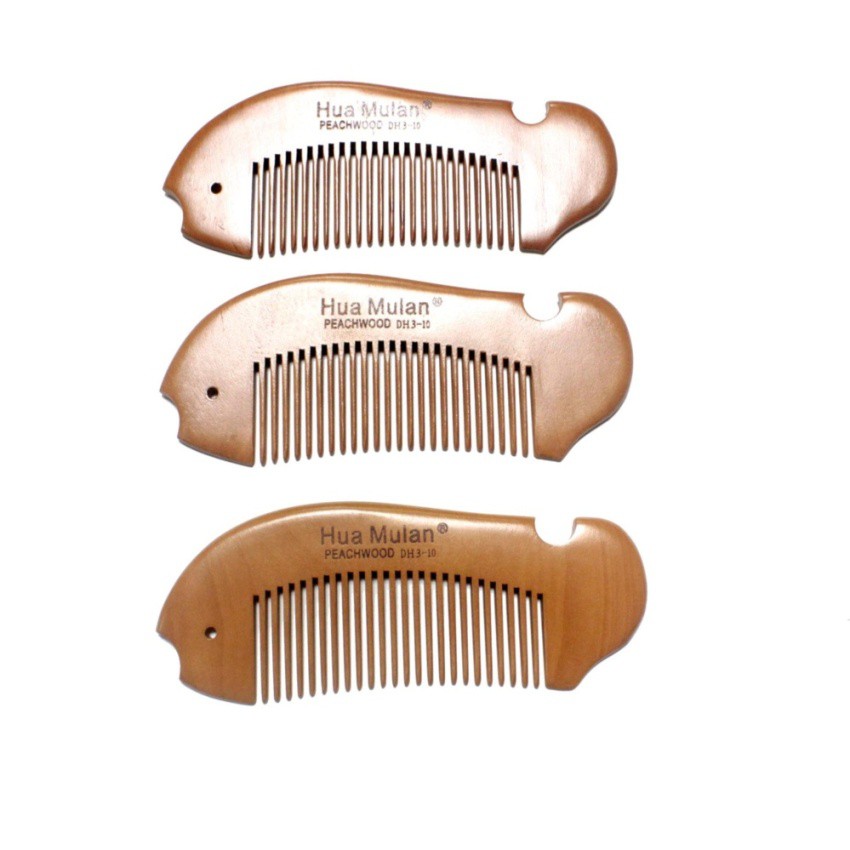 Hua Mulan DH3-10 Peachwood Comb (Brown) Set of 3 | Shopee Philippines