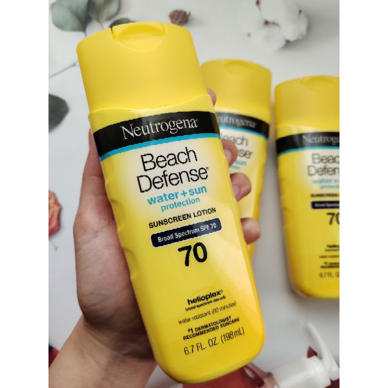 SALE ORIGINAL Neutrogena Beach Defense Sunscreen Lotion SPF 70 198ml