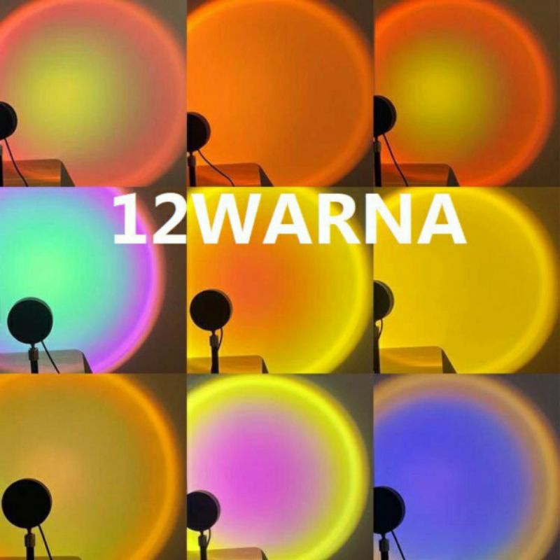 Sunset LAMP SUNSET SUNSET AESTHETIC Sun Efect Lights VIRAL Lights