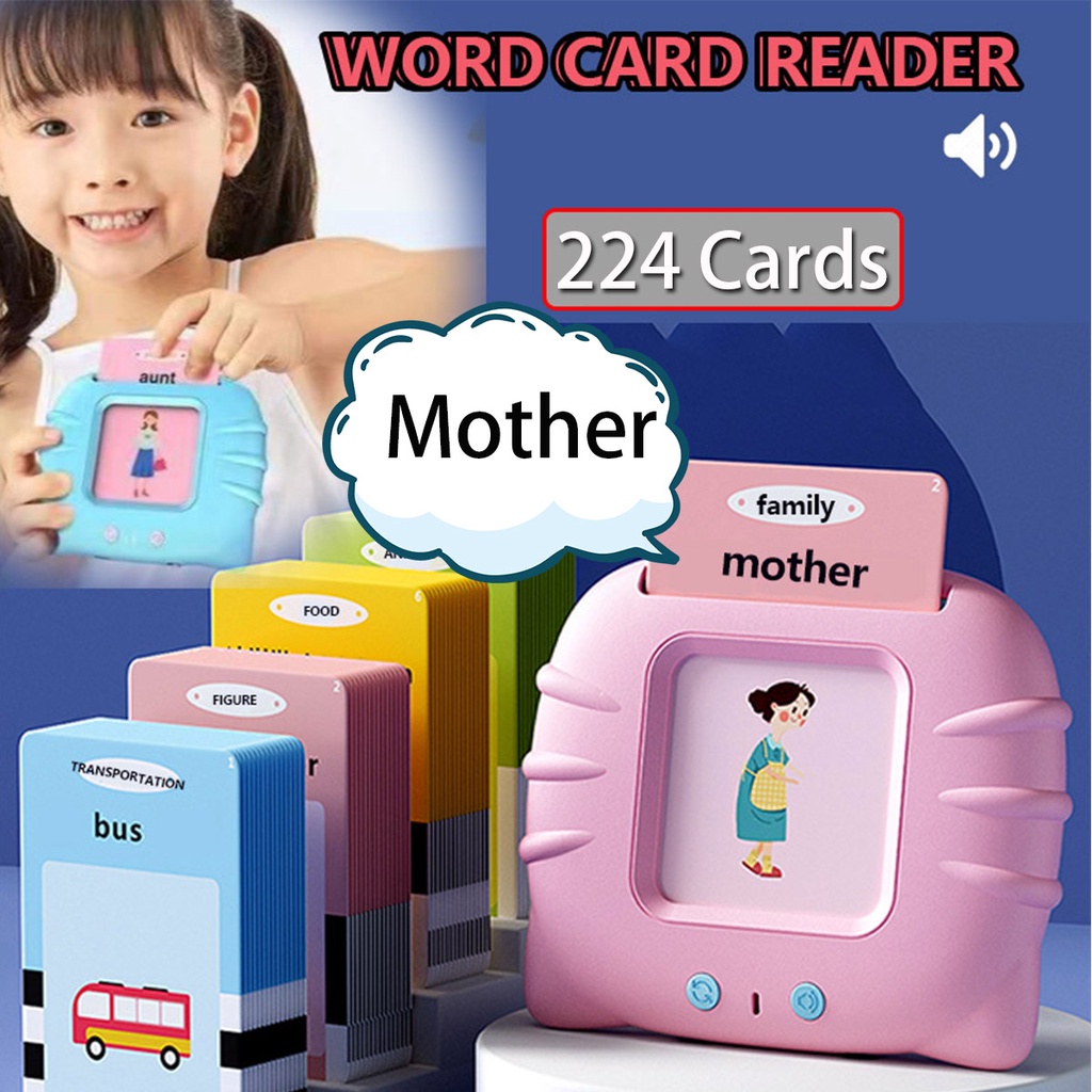 Kids Educational Toys Smart English Speaker Flash Cards Audio Books