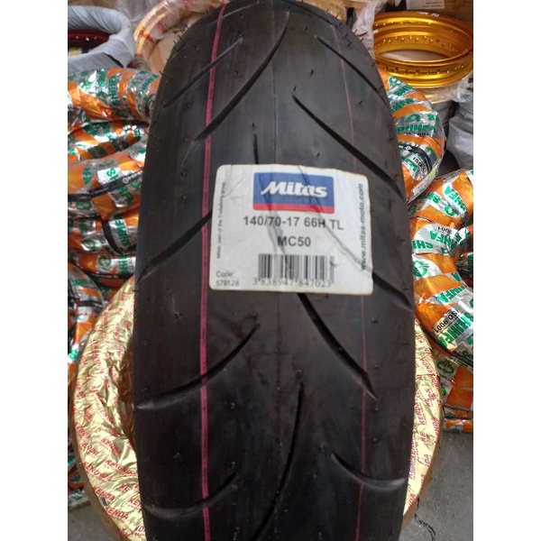 Pneu Moto Mitas MC50 140/70-17 66H TL - Arrière Polyvalent Sport & Confort