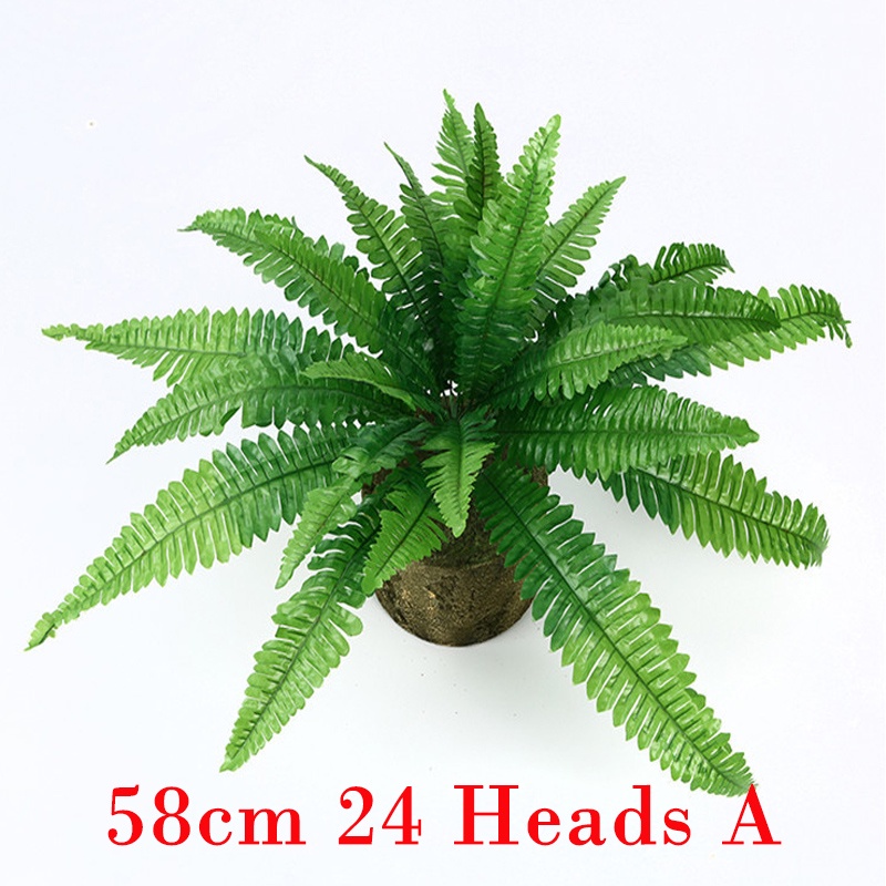 50cm 9 Fork Big Fake Palm Tree Leaf Tropical Artificial Plant Bouquet