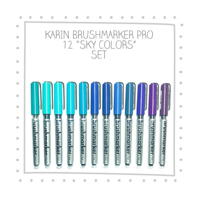 Karin Brushmarker PRO Set of 12 Sky Colors