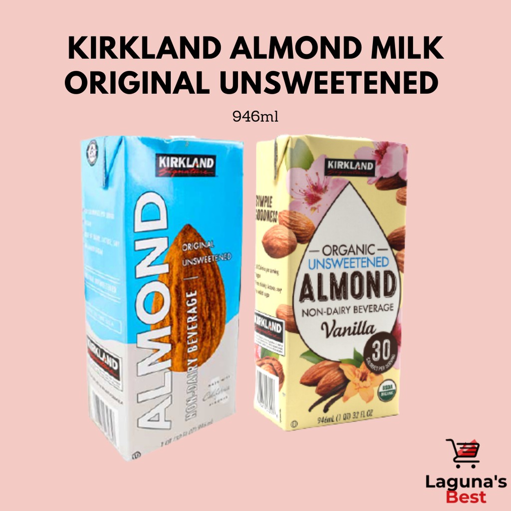 Kirkland Almond Milk Unsweetened 946ml Original / Vanilla Non Dairy