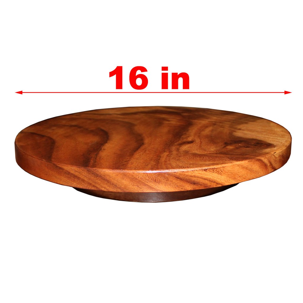 Wooden Lazy Susan Turntable 16 inches Shopee Philippines