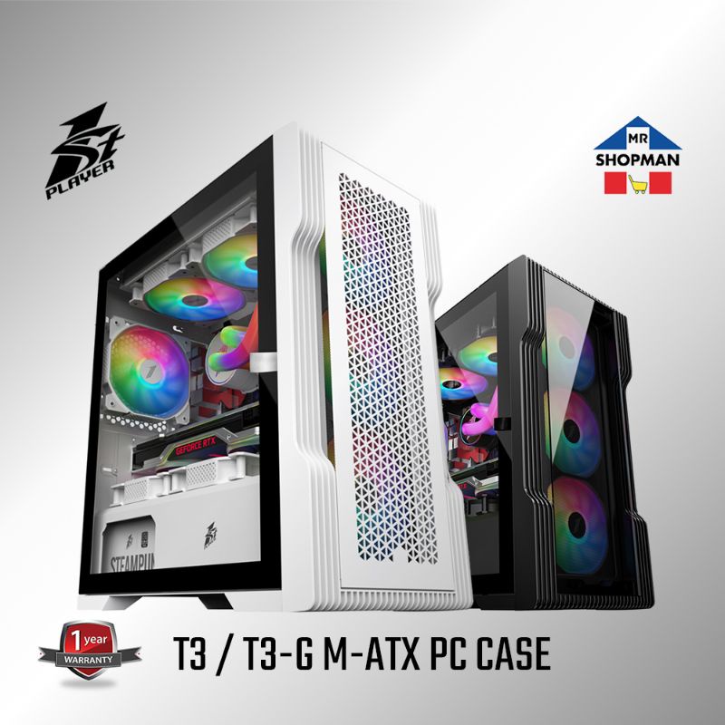 1st Player Trilobite T3 / T3-G M-ATX Tempered Glass 1stplayer PC Case ...