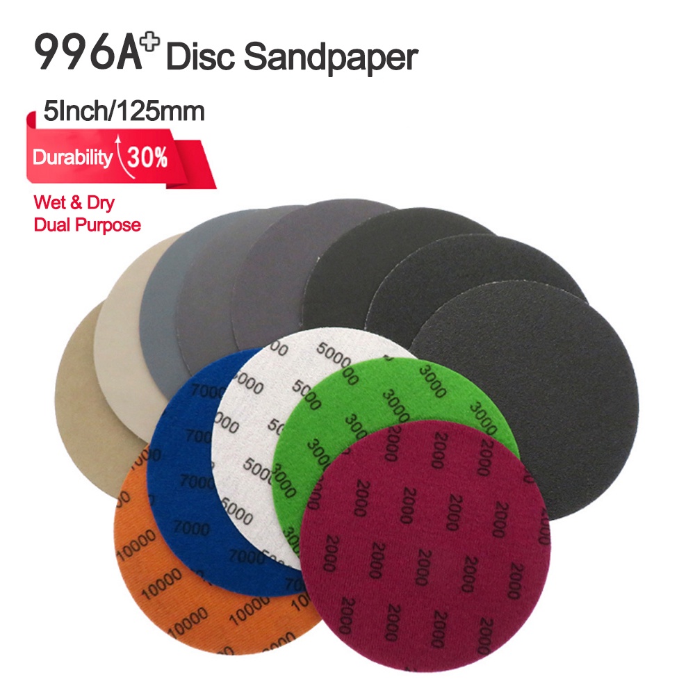 Upgrade 20Pcs 5Inch/125mm Wet & Dry Sandpaper Set Assortment 80600