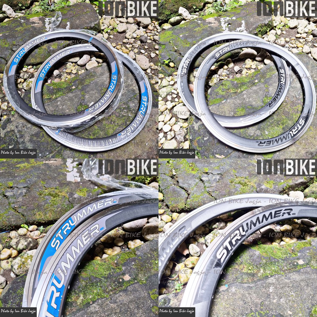 A pair of 20 x 1 1 1/8 451 32 hole 40mm Brakeline rims - 32H H 22 ...