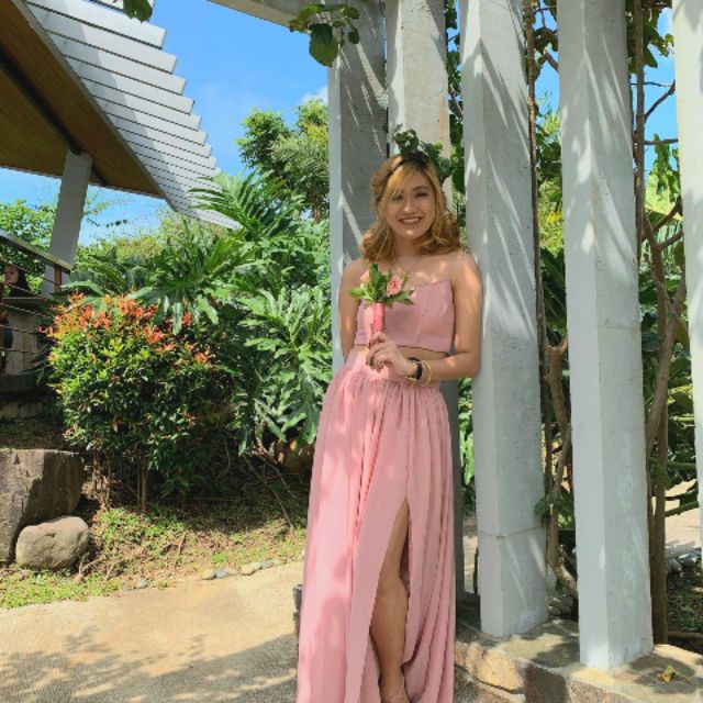 Old Rose Bridesmaid Dress Shopee Philippines