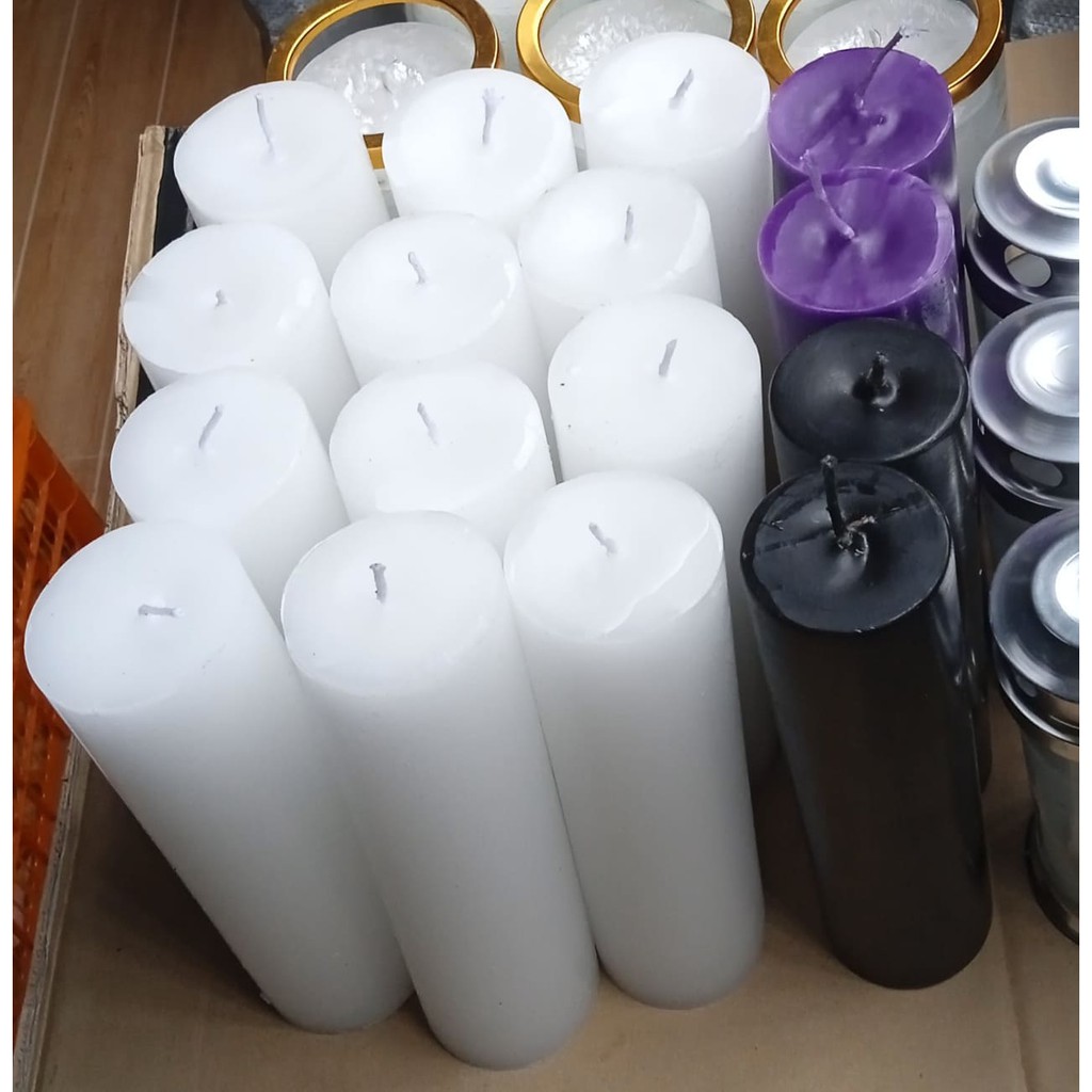 Assorted Big Pillar Candle Shopee Philippines