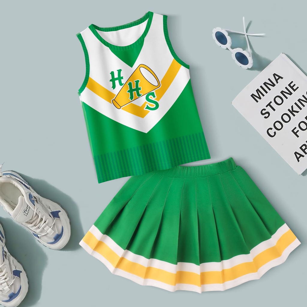 Stranger Things 4 Cosplay Cheerleader Costume For Kid Girl Hellfire ...