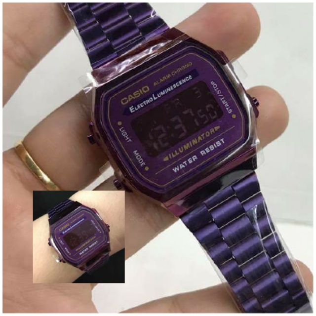 Casio cheap a168 purple