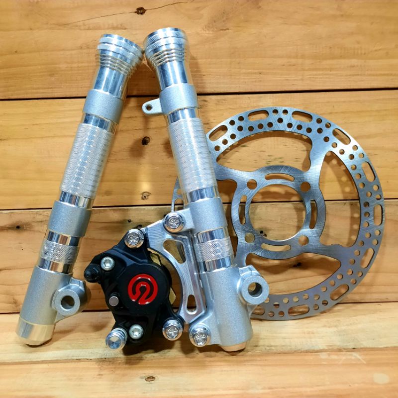 Ligthen Front shock Outer tube + 2pot Caliper W/ Bracket + Disc - Honda ...