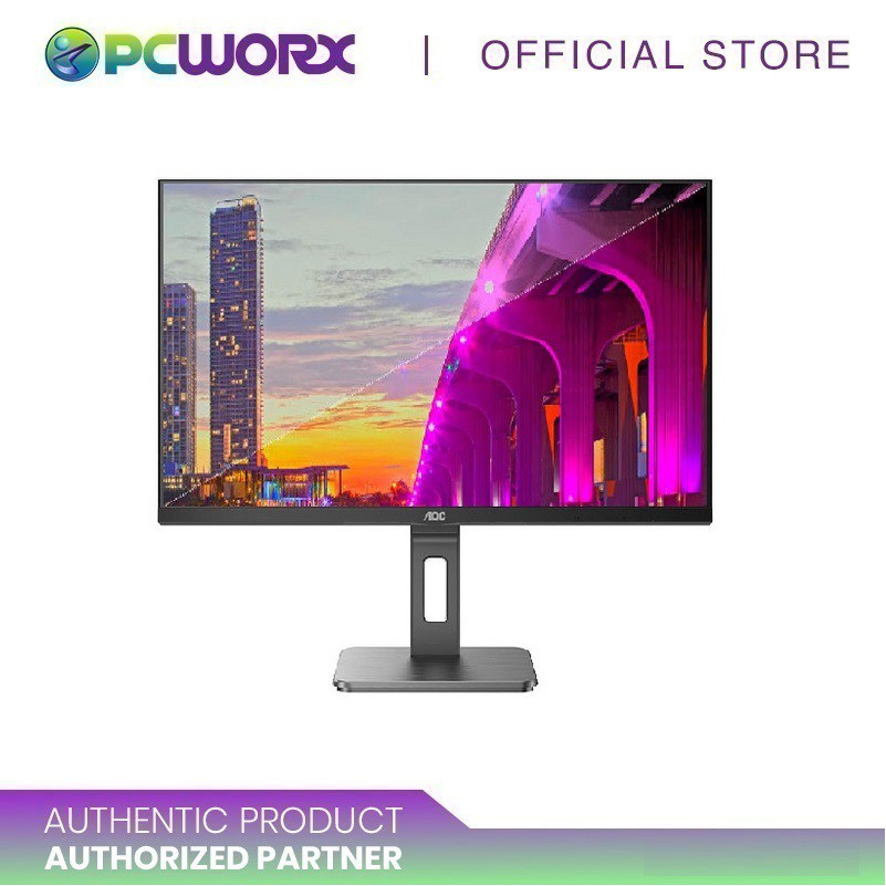 Aoc U28p2u 28" Ips 4k Uhd 3840x2160 HDMI Dp Black Monitor Shopee