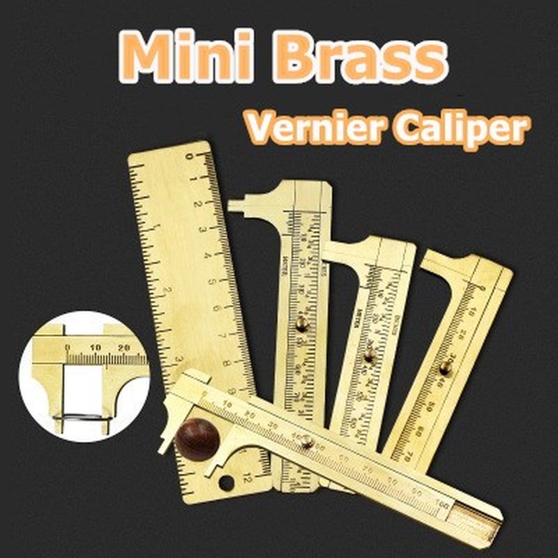 60-120mm High quality Mini Brass Caliper Pure Copper Vernier Single ...