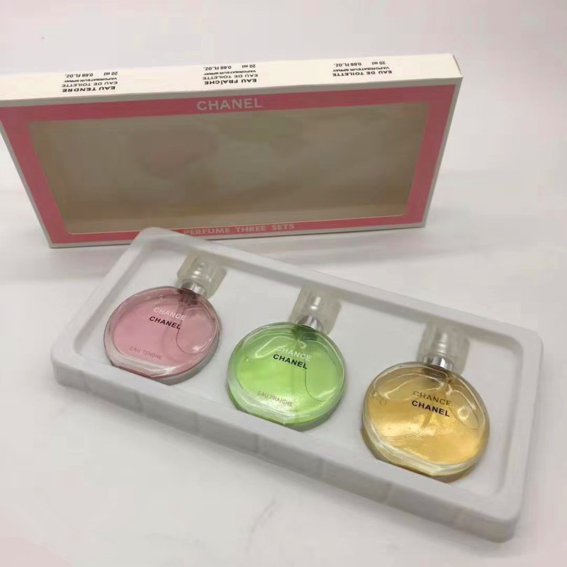 Chanel chance hot sale perfume set