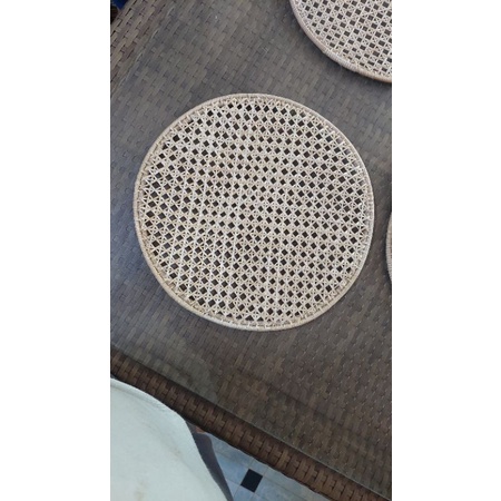 Rattan Round Solihiya Wicker Placemat 13
