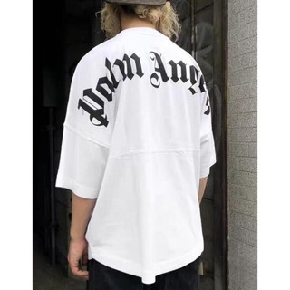 Palm Angels 19SS Classic Logo Sanskrit Print Bat Sleeve T-Shirt