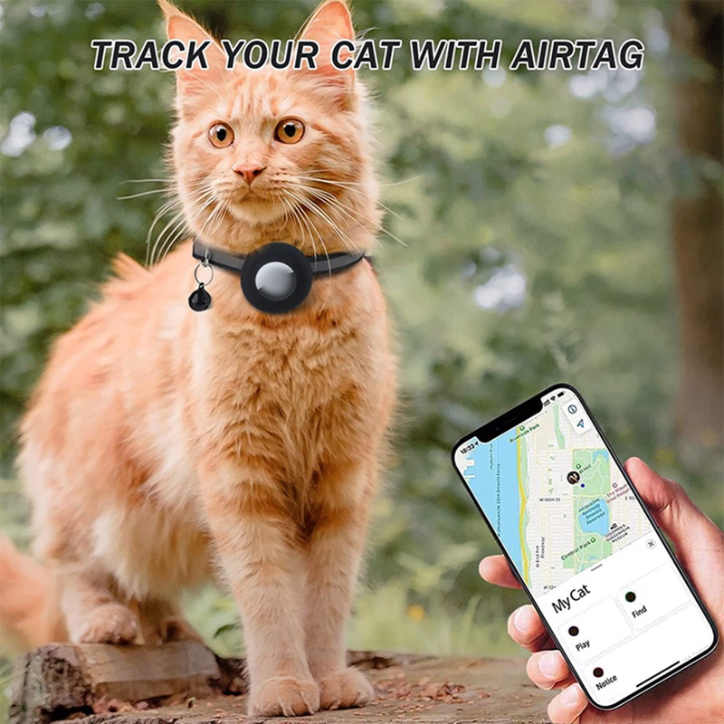 Airtag Case Collar For Cats with Protective Case For Anti Lost Locator