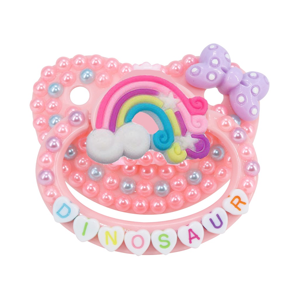 abdl adult baby Pacifier ​pink rainbow pacifier ddlg customizable