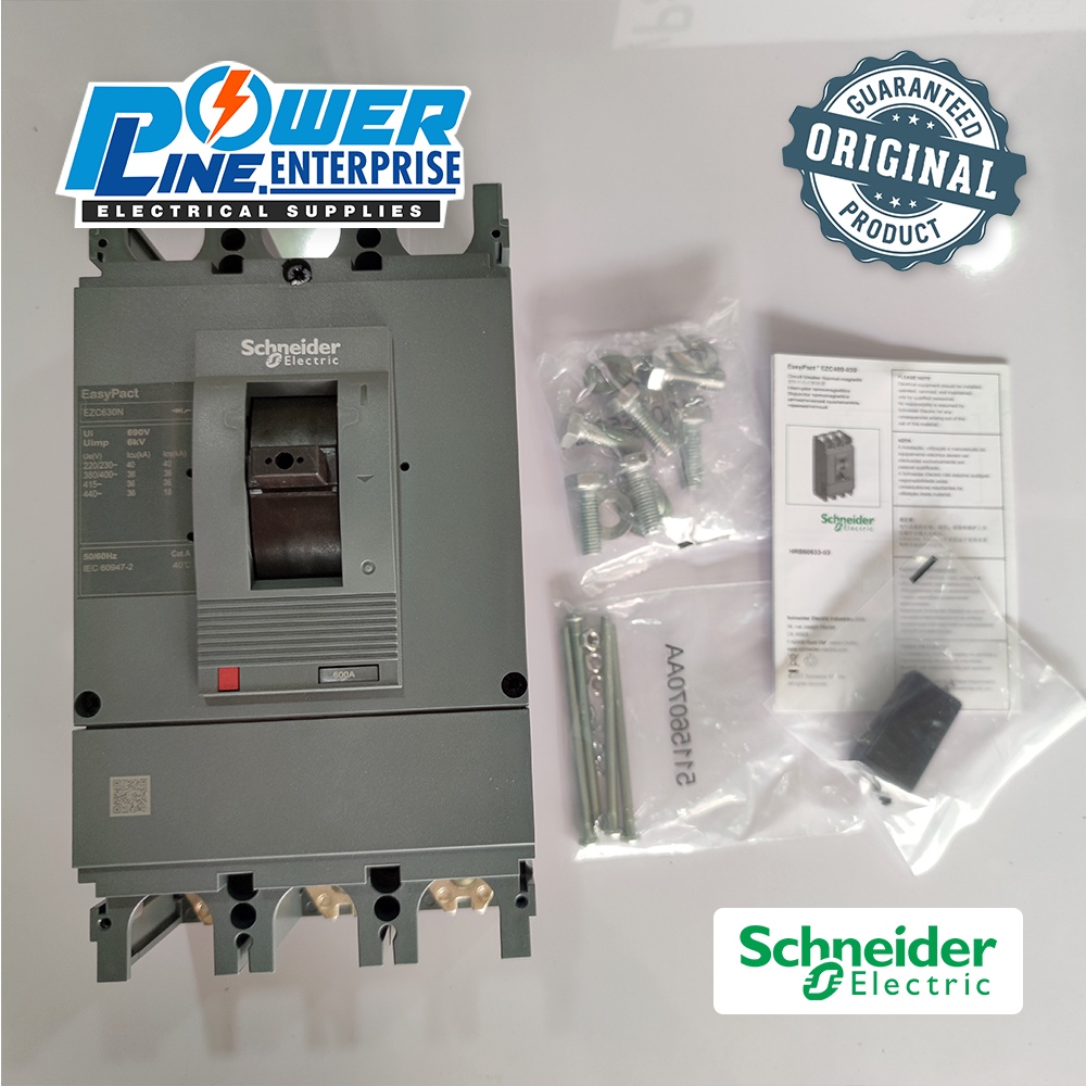Circuit Breaker Schneider EZC 500a, 600a 3 pole MCCB Shopee Philippines