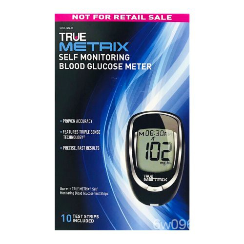 TrueMetrix Self Monitoring Blood Glucose Meter features Triple Sense ...