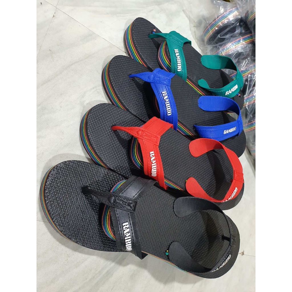 ORIGINAL Rambo Slippers UNISEX SUKATIN ANG PAA IN CENTIMETER GAMIT ANG METRO Shopee Philippines