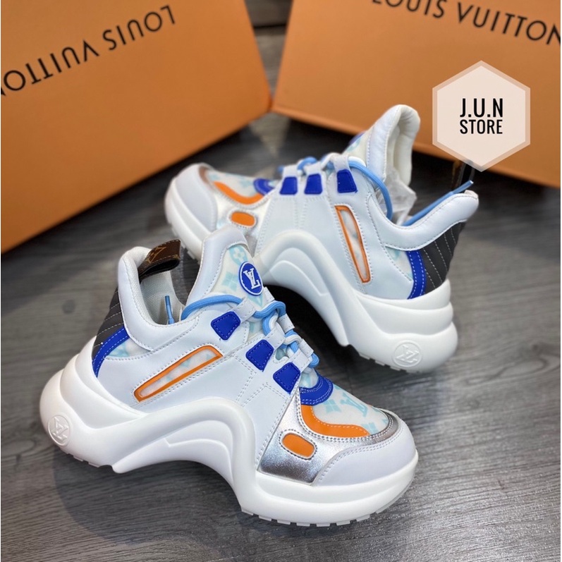 Louis Vuitton Lv Archlight Sports Shoes Orange in Blue